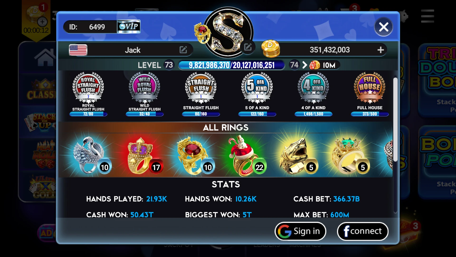 Video Poker Multi: Deuces Wild screenshot